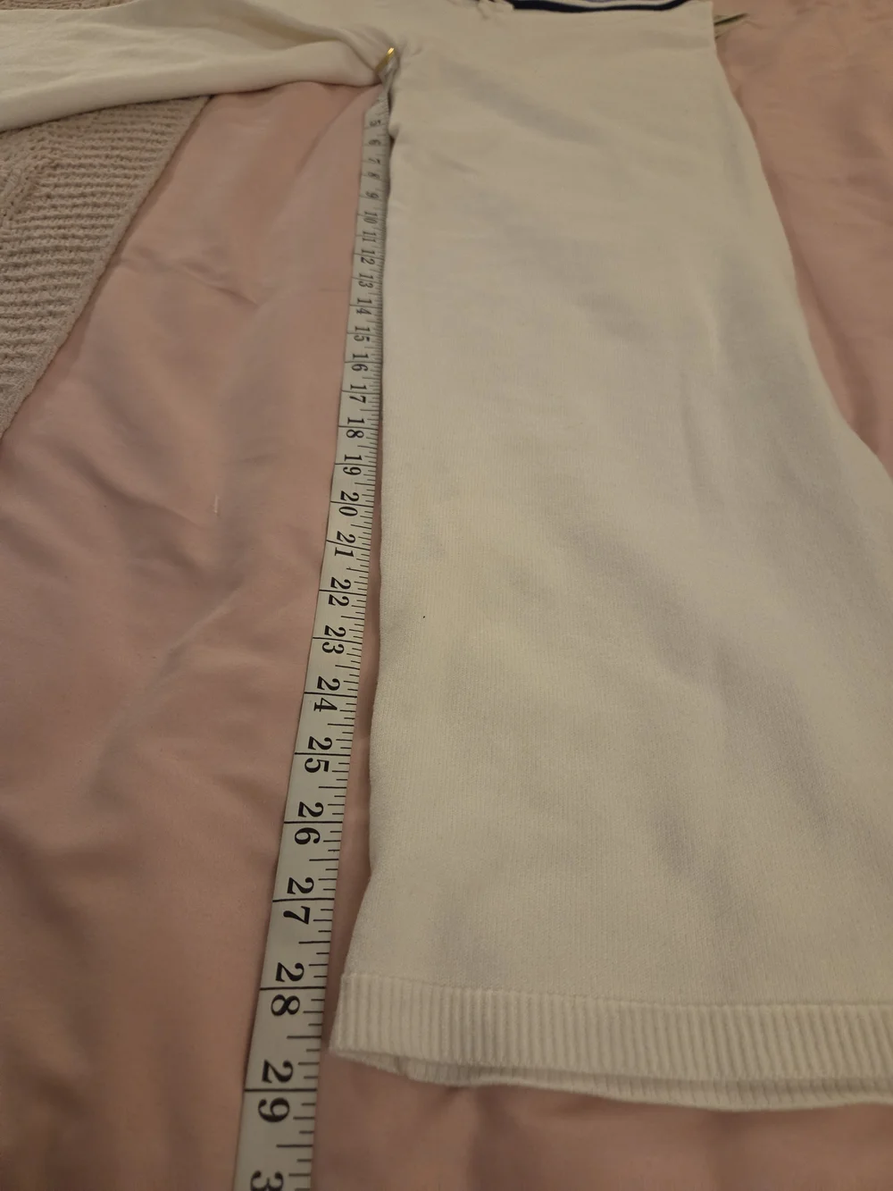 No Boundaries White Tee with Light Blue Trim 2 Pc Set - Picture 2 of 8
